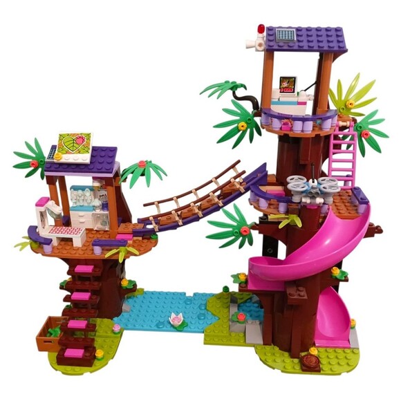 LEGO FRIENDS 41424 Jungle Rescue Base Set Elephant Sloths Figures Vehicle Lot - Picture 2 of 10
